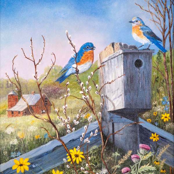 Blue Birds by Della Jaques Stephens, Image 1.