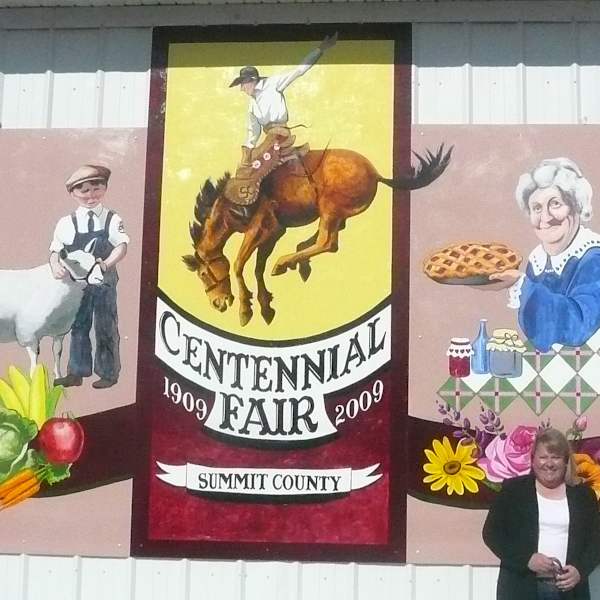 Summit County Fair Centennial Mural by Jan Perkins, Image 2.