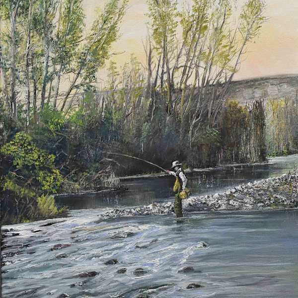 Dad Fishing Chalk Creek by Dean Vernon, Image 1.