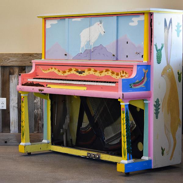 Kimball Junction Transit Center Art Piano by Kylie Millward, Image 3.