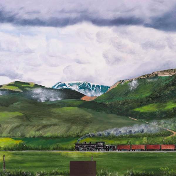 Train Going Through Hoytsville by Cliff Vernon, Image 1.