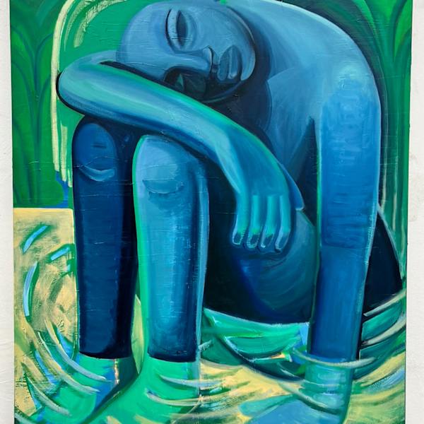 Blue Body Bather by Lyndy Bazile, Image 1.