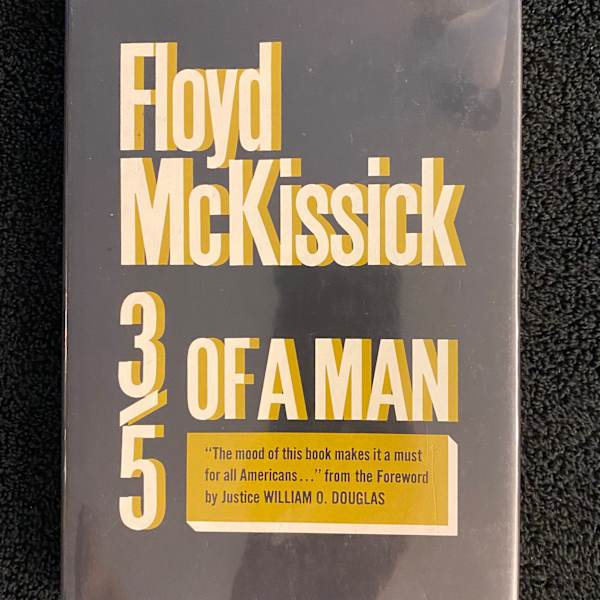 Floyd McKissick "3/5 of a Mam" inscribed to Elijah Muhammad by F.B. McKissick, Image 2.