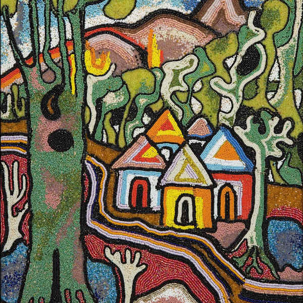 African Village Scene by Adeyinka Adeyemi, Image 1.