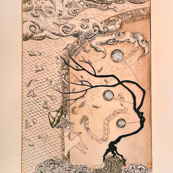 Broomtree and the Lantern Hanger (Diptych) by Anna Gratovich, Image 1.