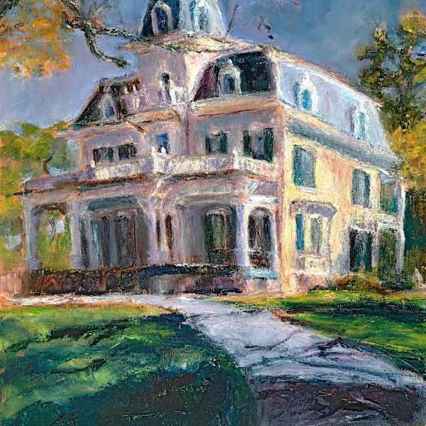 Yellow House on the Hill by Jeanne Powell, Image 1.