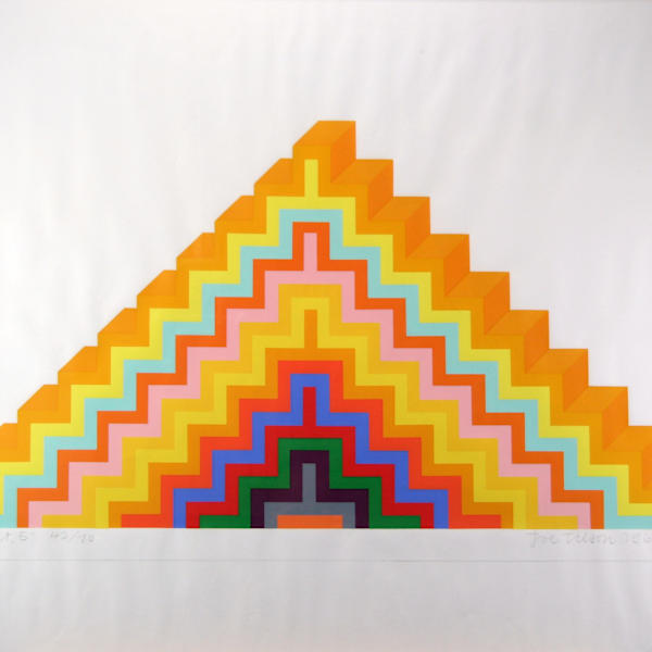 Ziggurat 5 (Hard Edge Pop Art Abstraction) by Joe Tilson, Image 1.