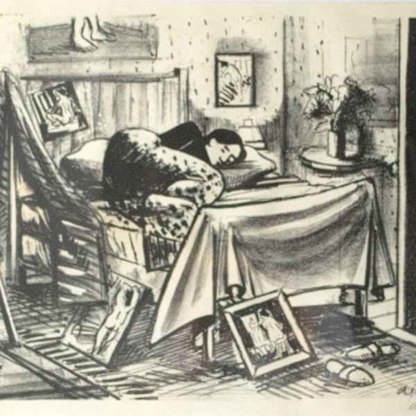 Woman Asleep In Bedroom by John Aiello, Image 2.