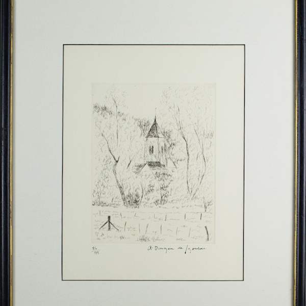 L'Eglise A Travers Les Arbres by Albert Marie Dunoyer De Segonzac, Image 3.