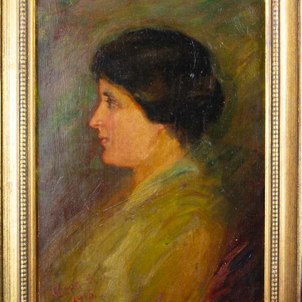 Profile Portrait Of A Lady by A. Bonner, Image 2.