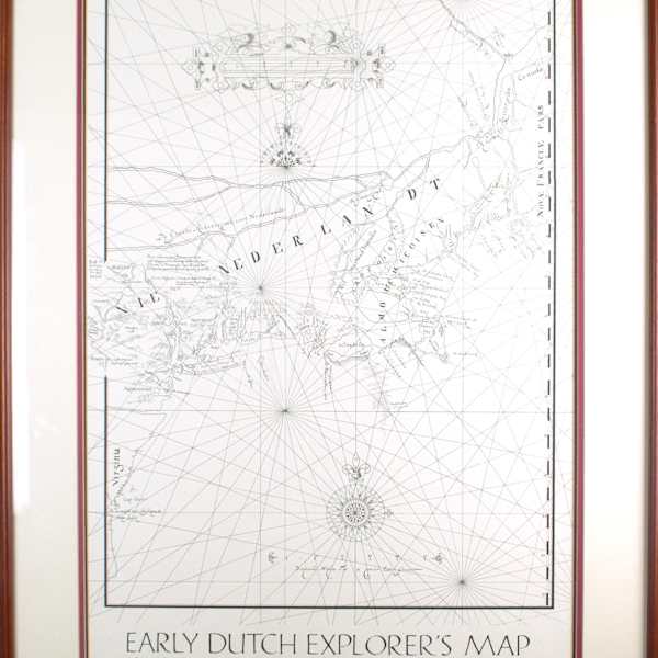 Early Dutch Explorer's Map (Facsimile) by Adriaen Block, Image 4.