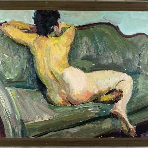 Untitled (Reclining Nude) by Mel Klapholz, Image 2.