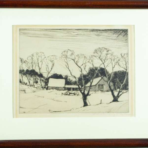 Farmyard in Winter by Chauncey F. Ryder, Image 3.