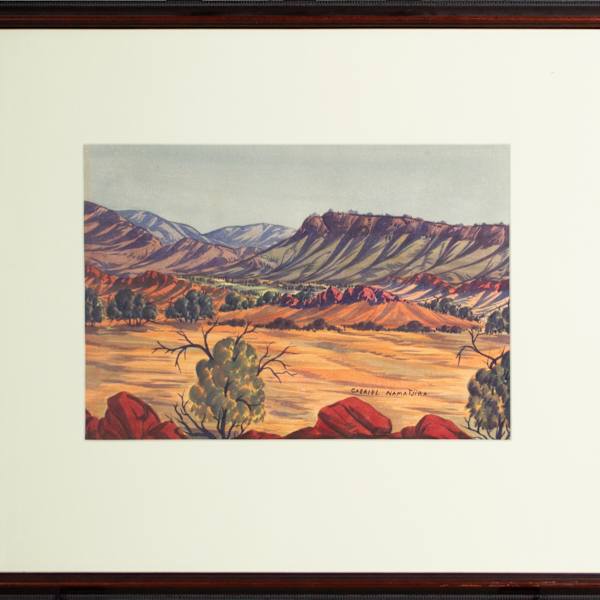 Australian Landscape by Gabriel Namatjira, Image 1.