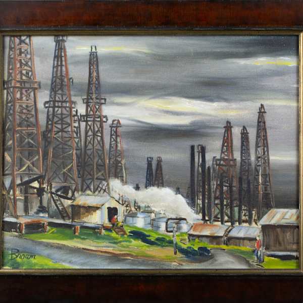 Oil Rigs by Roy Henry Brown, Image 2.