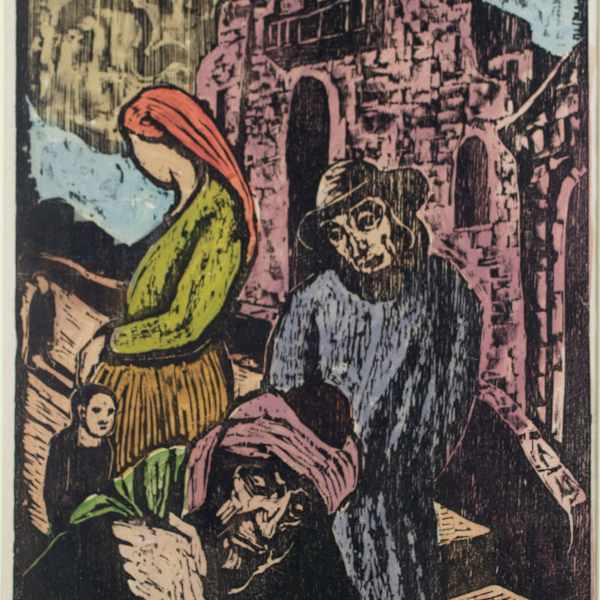 Street Scene by Jakob Steinhardt, Image 1.