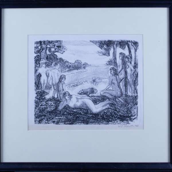 Nude Women in a Landscape by Walter Emerson Baum, Image 2.