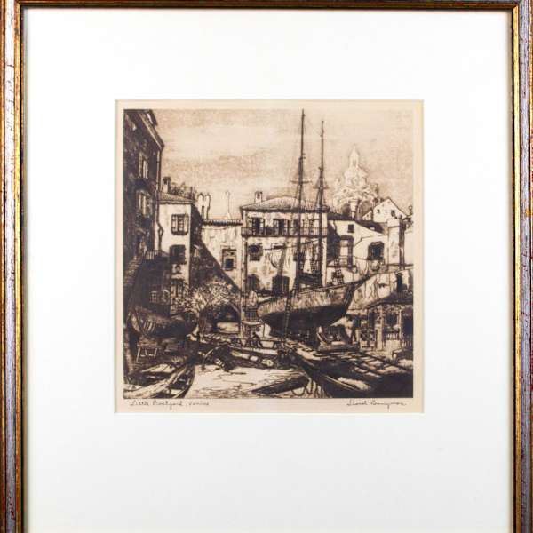 Little Boatyard, Venice by Lionel Barrymore, Image 2.