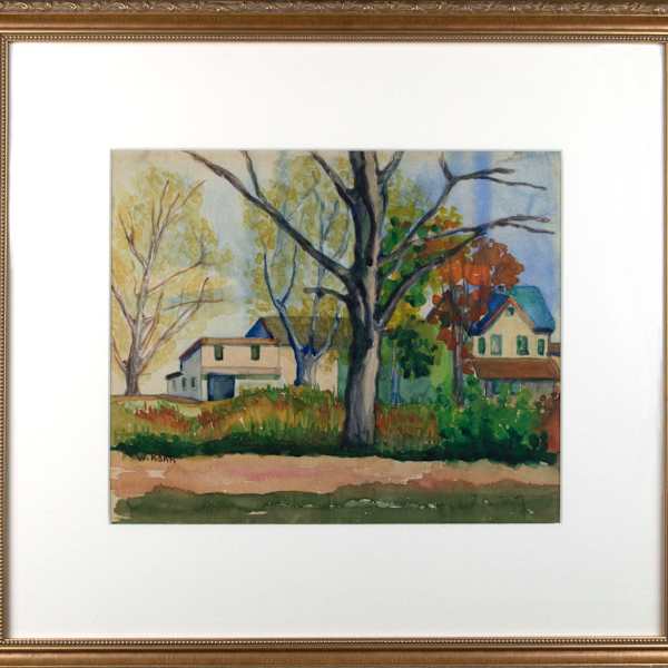 Rural Houses Amid Trees by Wolf Kahn, Image 2.