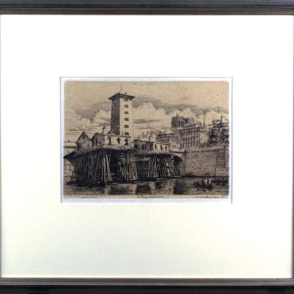 La Pompe Notre Dame, Paris by Charles Meryon, Image 2.