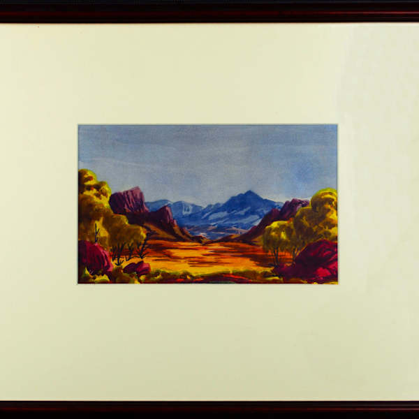 Australian Landscape by Ewald Namatjira, Image 1.
