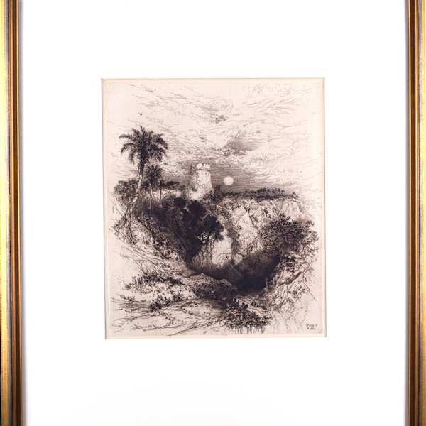 Untitled (A Tower Of Cortez, Mexico) by Thomas Moran, Image 2.