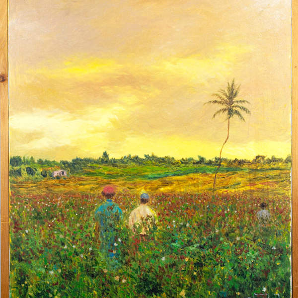 Cotton Field At Sunset by Wayne Branch, Image 1.