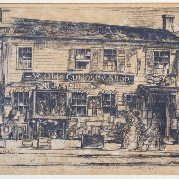 Old Curio Shop, Nantucket Circa 1936 by Earl Horter, Image 2.