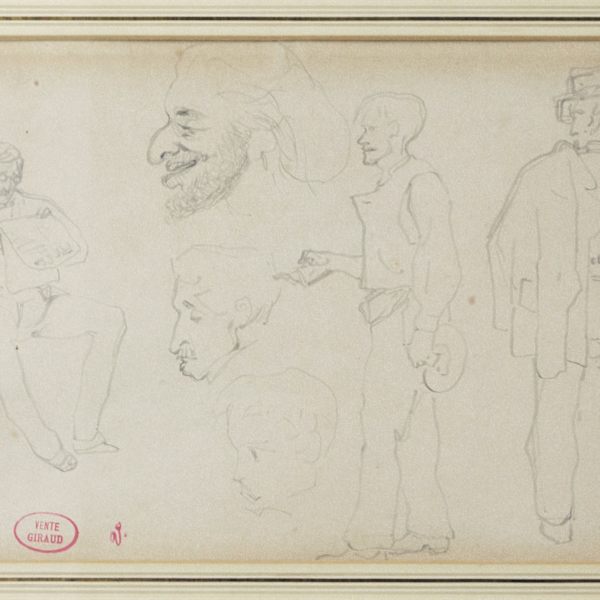 Three Figures, Three Faces by Pierre Francois Eugene Giraud, Image 3.