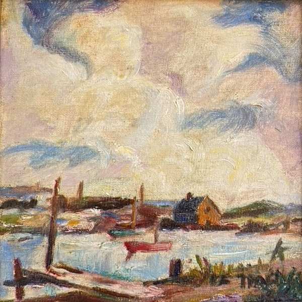 Landscape Sketch With River by Dox Thrash, Image 2.
