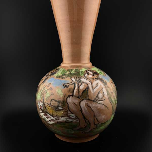 Ceramic Vase with Nudes by Francis C. McCarthy, Image 1.
