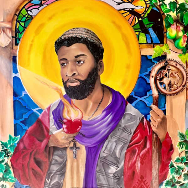An Unlikely Aquilegia:  North African Saint of Hippo by Vernon Adams, Image 1.