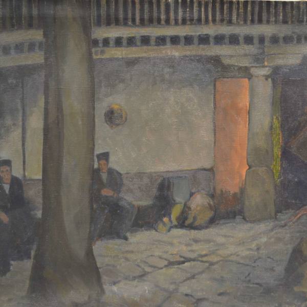 Two Seated Figures by Yarnall Abbott, Image 1.