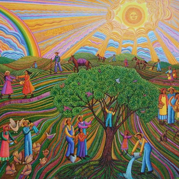 Psalm 85 by John August Swanson, Image 1.