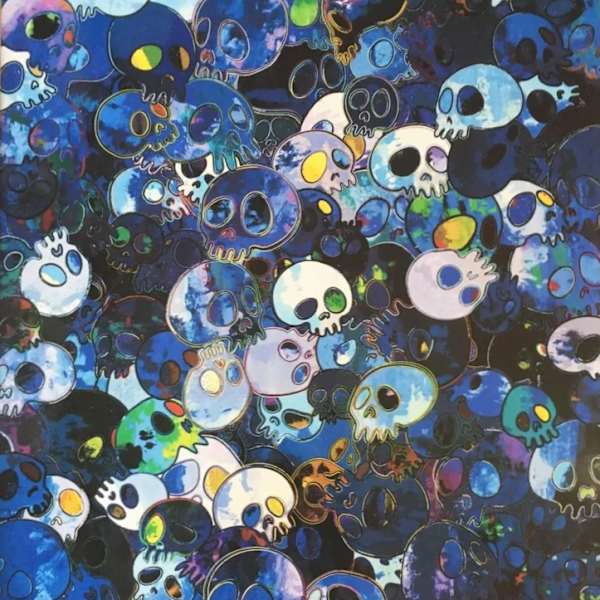 Blue Skulls by Takashi Murakami, Image 1.