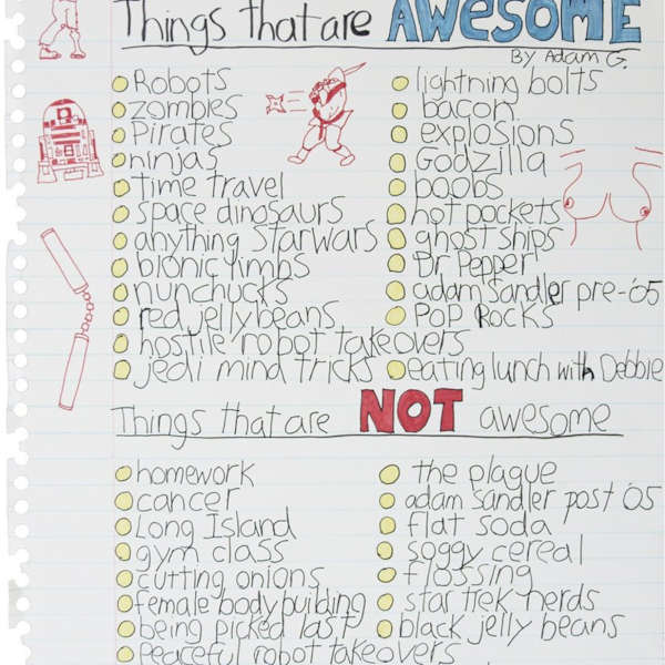 Things That Are Awesome by Adam Greener, Image 1.