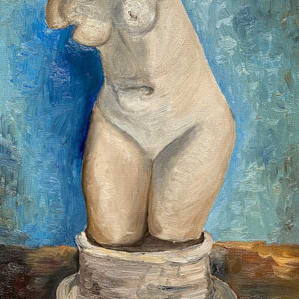 Plaster Statuette of a Female Torso II, after Van Gogh by Jennifer Pellegrino, Image 1.