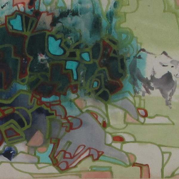 Bovine in Clearing by Yee Wah Jung Attributed, Image 1.