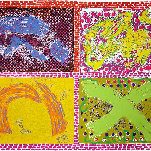 Untitled - Four Aerial Landscapes by Nancy Graves, Image 12.