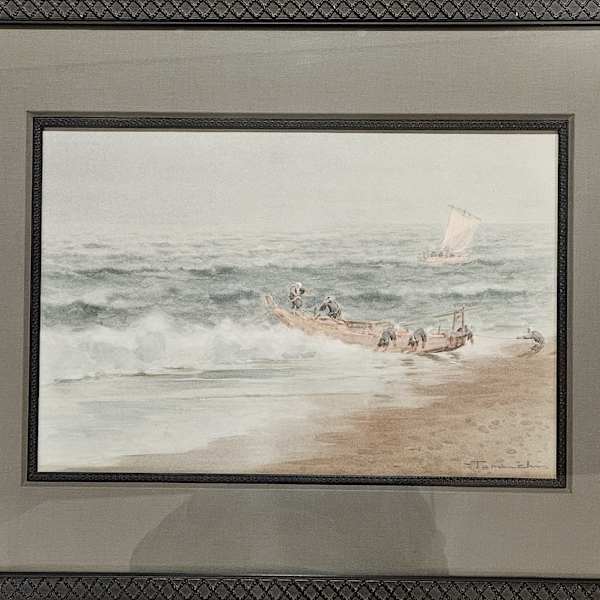 Fishing Boat on the Beach by Tamaichi, Image 3.