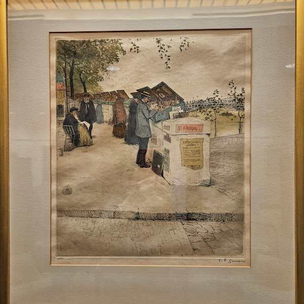 Bookstalls along the Seine by T F Simon, Image 2.