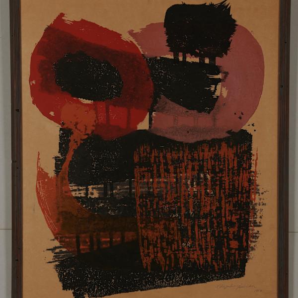 Work with Red Circle by Chizuko Yoshida, Image 2.