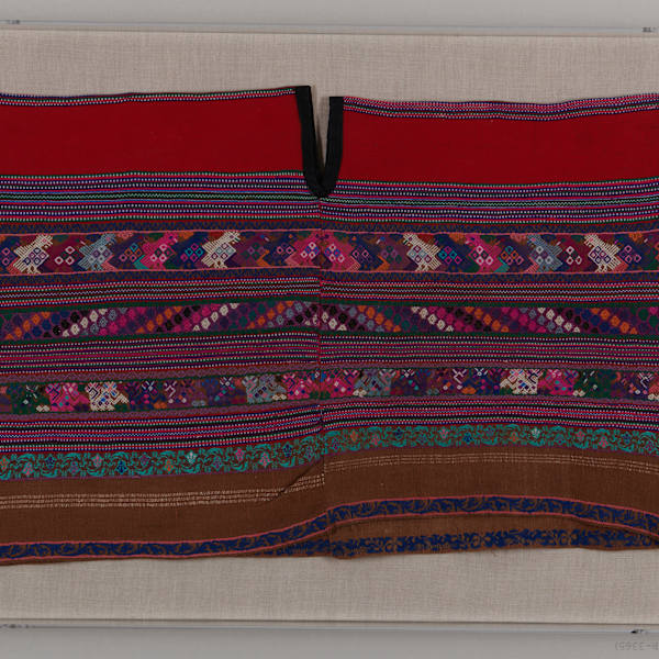 Huipil with Red Bands by Comalapa, Guatemala, Image 2.
