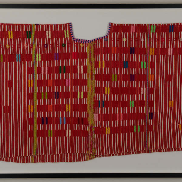 Huipil with White Stripes by Colotenango, Huetenango Region, Guatemala, Image 2.