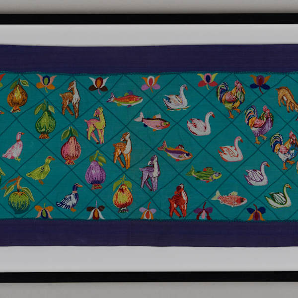 Skirt Panel with Animals and Fruits by Tamil, Nadu State, India, Image 2.