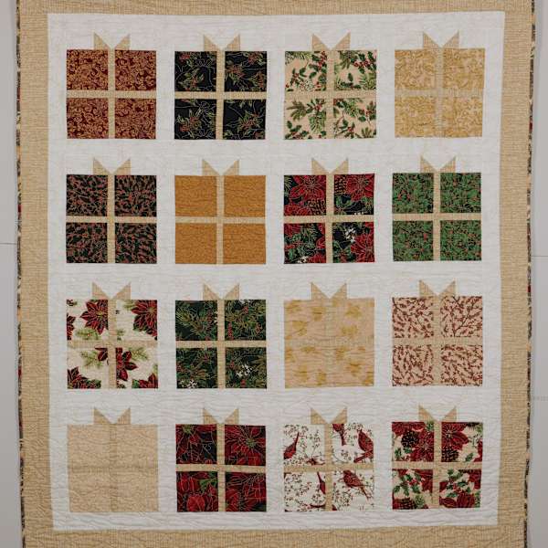 Christmas Boxes Quilt by Mary Freedman, Image 2.