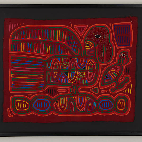 Duck and Baby Duck Mola by Kuna People, San Blas Islands, Panama, Image 2.