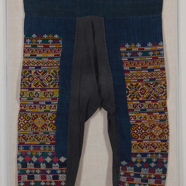 Man's Trousers by Yao Hill Tribe, Thailand, Image 2.