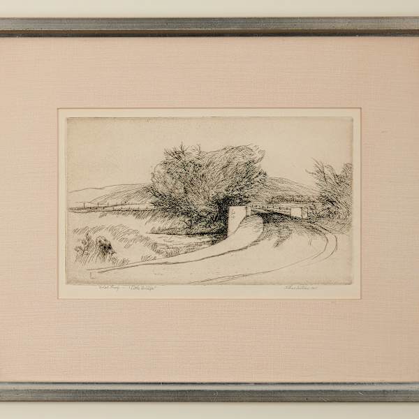 Little Bridge by Arthur Millier, Image 2.