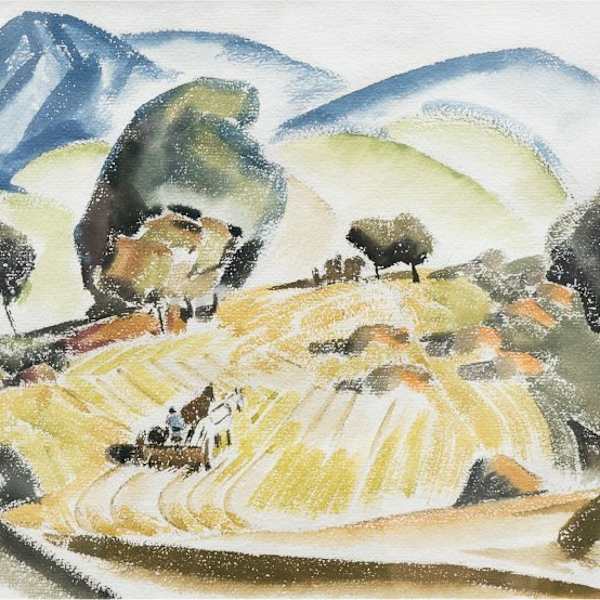 Untitled Farm Scene by William C. Grauer, Image 1.
